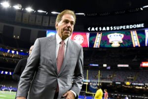 Former Alabama coach Nick Saban
