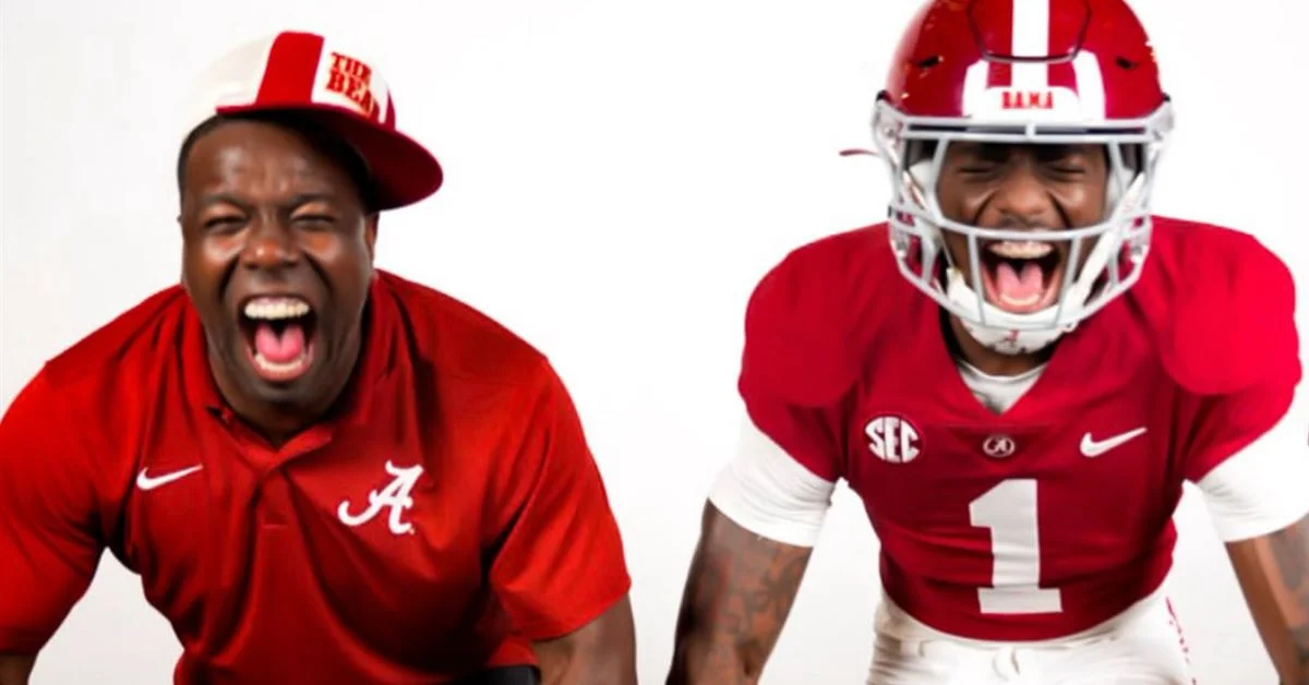 Alabama wide receiver commit Cederian Morgan on his official visit.